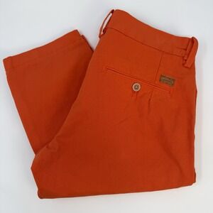 Diesel CHI-REGS Bright Orange Regular Slim Cotton Button Fly Trouser Men's 30x31